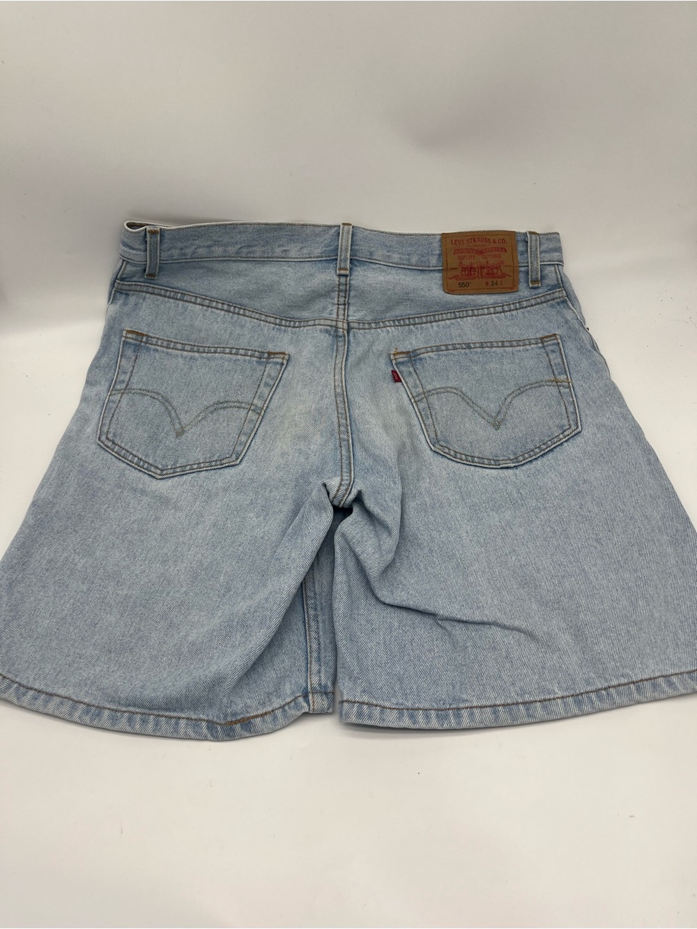 Levi's mens Light Blue Denim Shorts